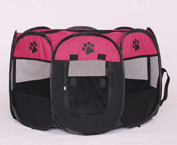 Portable Pet Haven: Foldable, Waterproof, And Breathable Octagonal Pet Fence
